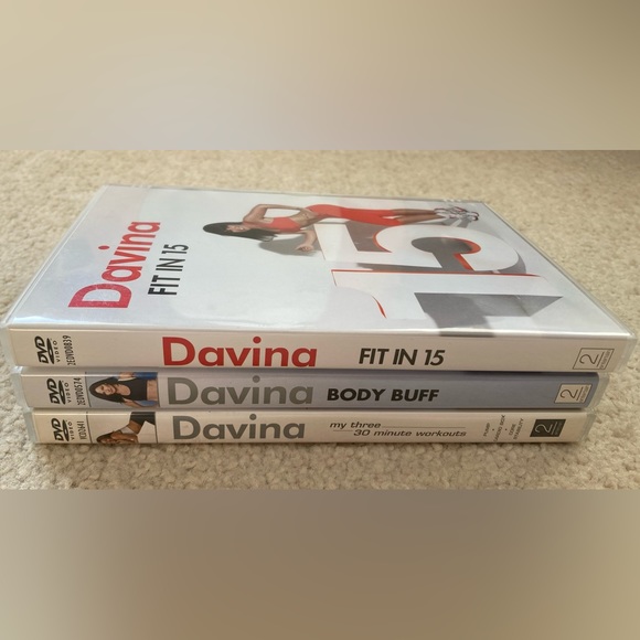 LOT/ BUNDLE OF 3 EXERCISE FITNESS DVD*FIT IN 15 TO 30 MINUTES*DAVINA MCCALL* - Picture 2 of 6